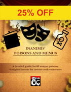 Inanimis' 60 Poisons and Restaurant Menus Bundle