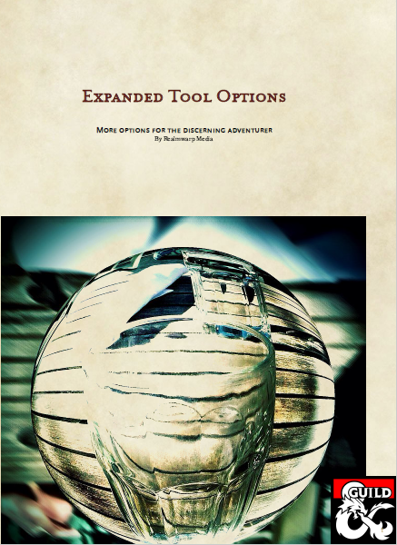 Maxed Out Tools Guide Expanded Tool Options - Dungeon Masters Guild | DriveThruRPG