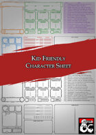 Kid Friendly Character Sheet