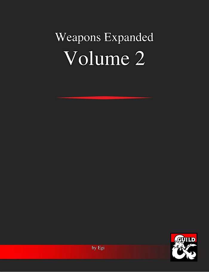 Weapons Expanded Vol. 2 - Dungeon Masters Guild | DriveThruRPG