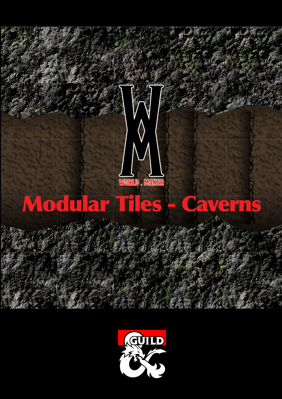Modular Tile Set Modular Tile Set - Caverns - Dungeon Masters Guild | DriveThruRPG