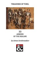 Treasures of Toril: 33 Armors of the Realms