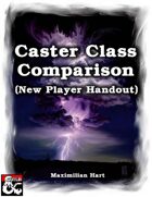 Caster Class Comparison (New Player Handout)
