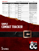 Simple Combat Tracker