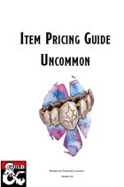 Magic Item Pricing Guide: Uncommon