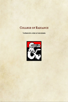 Bard Subclass-College of Radiance
