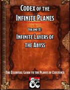 Codex of the Infinite Planes Vol 11 The Abyss