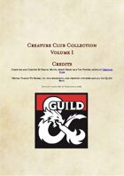 Creature Club Collection Volume 1