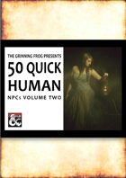 50 Quick Human NPCs Vol 2