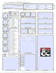 D&D 5E Character Sheet (editable/fillable PDF, printer friendly, auto calculates bonuses)