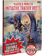 DM Screen Player & Monster Initiative tracking Sheets