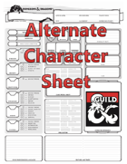 Alternate Character Sheet (2 Page)
