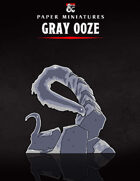 Gray Ooze Paper Miniature