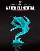 Water Elemental Paper Miniature
