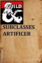 Subclasses Artificer 1.1