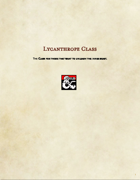 Class Option-Lycanthrope