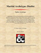 Martial Archetype: Duelist