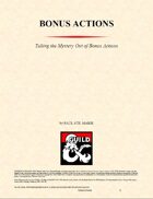 Bonus Actions