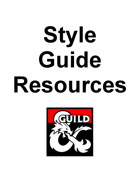DMsGuild Creator Resource - Style Guide Resources