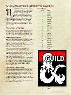 A Gamemaster's Guide to Taverns