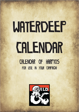Calendar of Waterdeep (Harptos)