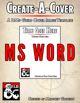 DMs Guild Cover Image Template (MS WORD)