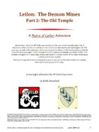 Leilon: The Demon Mines Part2 The Old Temple