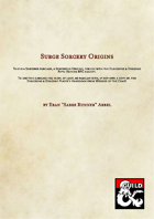 Sorcerer Subclass - Surge Origins