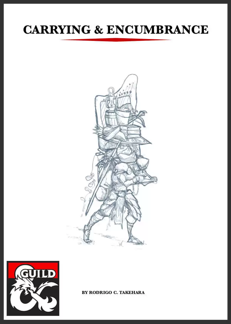 Carrying Encumbrance House Rules Dungeon Masters Guild DriveThruRPG