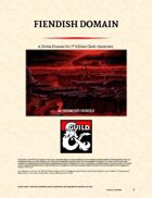 The Fiendish Domain - Cleric Domain