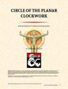 Circle of the Planar Clockwork - Druid Circle
