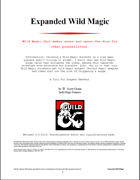 Expanded Wild Magic
