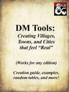 DM Tools: Create "Real" settlements