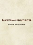 Paranormal Investigator Background