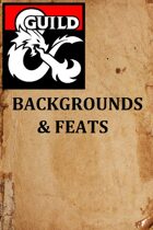 Backgrounds & Feats 1.0