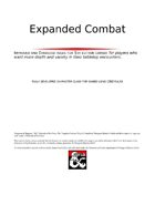 Expanded Combat, 5th edition