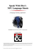NPC Language Sheets