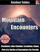 Mountain Encounters - Random Encounter Tables