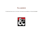 The Salamdrid, a race for 5e