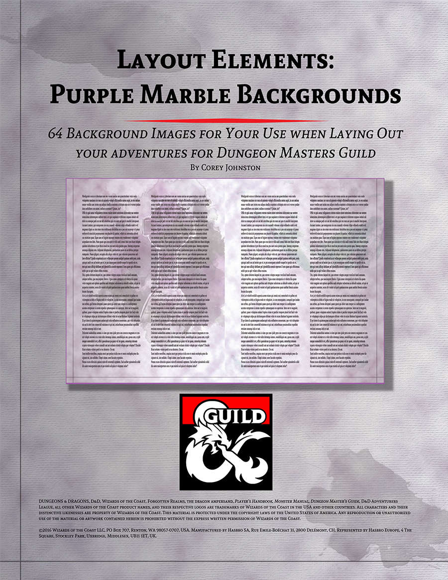 Layout Elements: Purple Marble Backgrounds - Dungeon Masters Guild ...