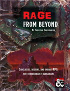 Rage from Beyond - two barbarian subclasses
