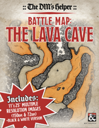 DMs Helper - Battle Map: The Lava Cave - #190413A