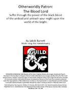 Otherworldly Patron: The Blood Lord