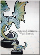 White Dragons - Young and Wyrmling Cut out Miniatures