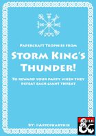 Papercraft Trophies-Storm Kings Thunder