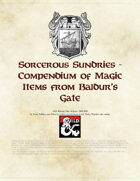 Sorcerous Sundries - Compendium of Magic Items from Baldur’s Gate