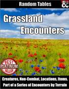 Grassland Encounters - Random Encounter Tables
