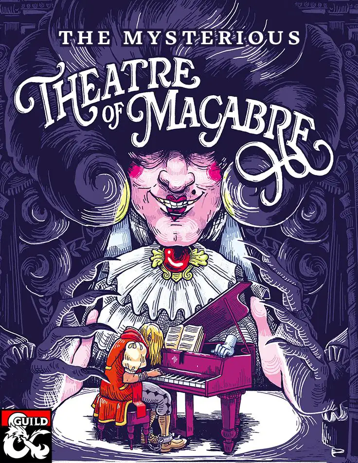 Cover of The Mysterious Theatre of Macabre (english)  / Das Mysteriöse Makeberitäten Theater (Deutsch)