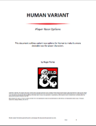 Human Variant (5e)