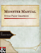 Monster Manual-Style Page Background and Graphics